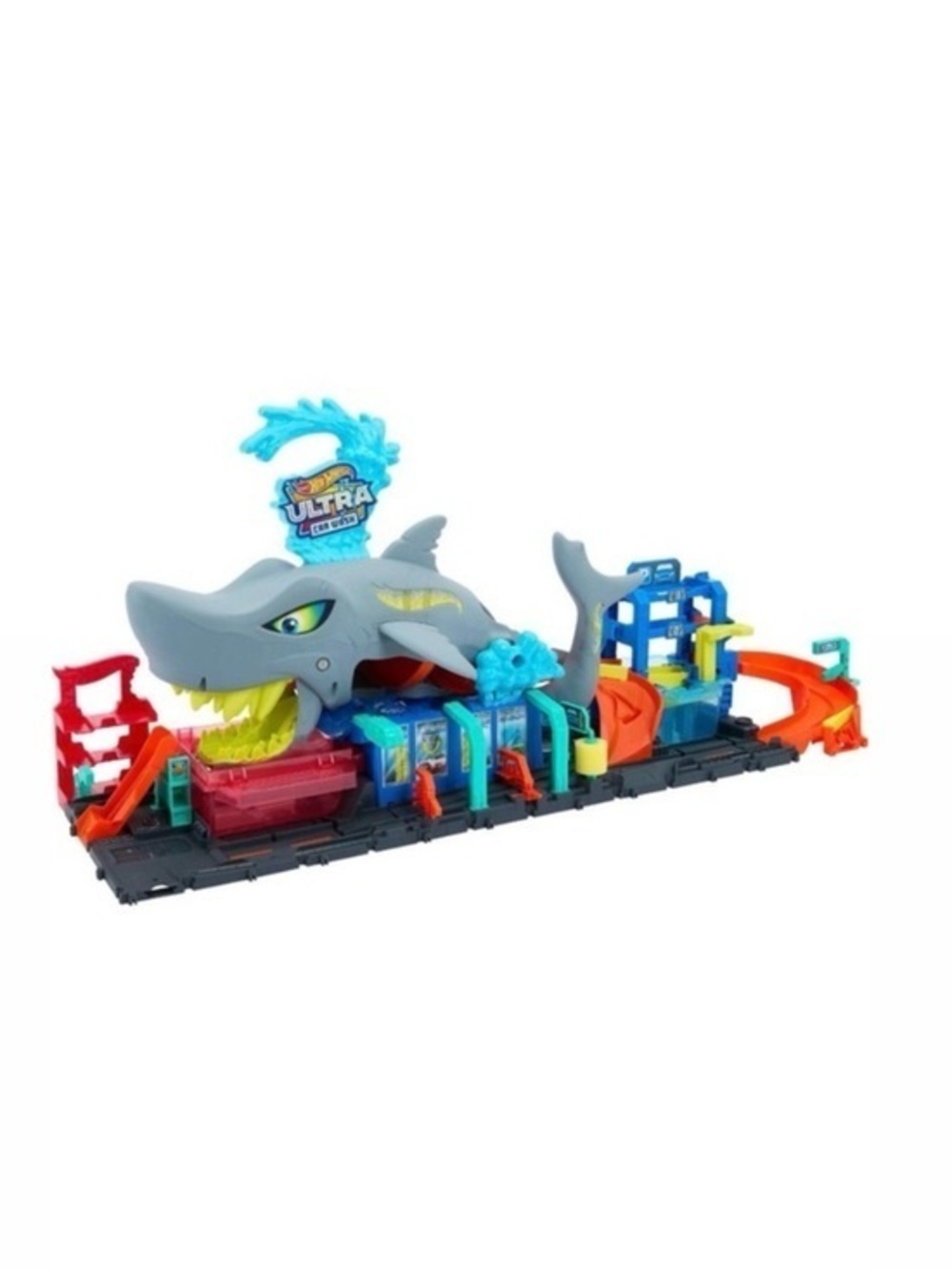 NIB. MATTEL Hot Wheels Ultra Shark Car Wash